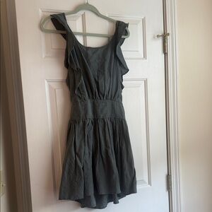 Free People Size S Mini Sundress. Dark green/teal color.